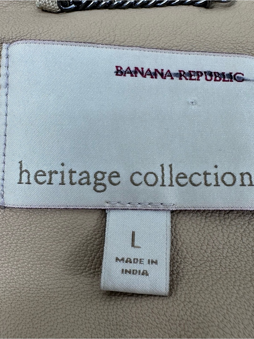 Banana Republic Heritage Collection Tan Leather Utility Jacket - Picture 4 of 10